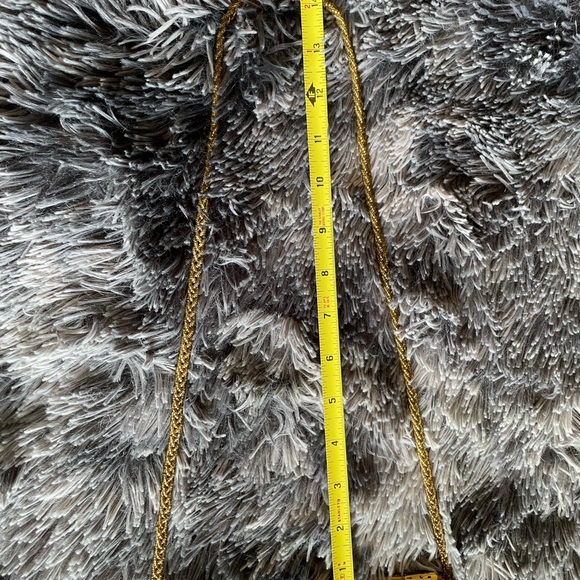 Gold colored Vintage beaded evening bag - Picture 6 of 10